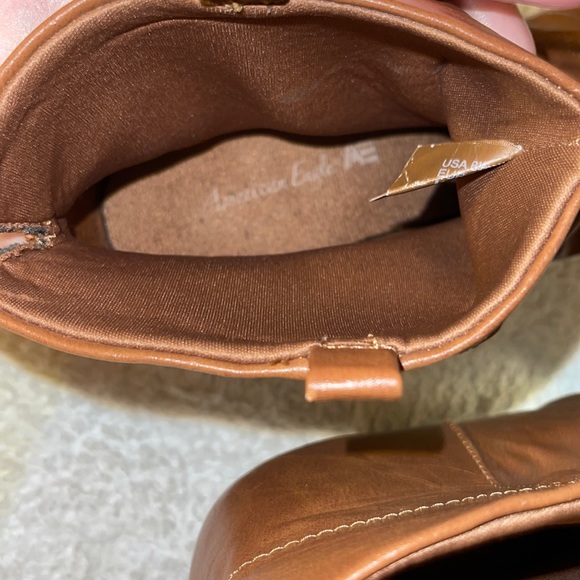 Almost NEW American Eagle booties, Brown, size 8.5, VERY COMFY, heel ht:2 inches - Picture 3 of 11